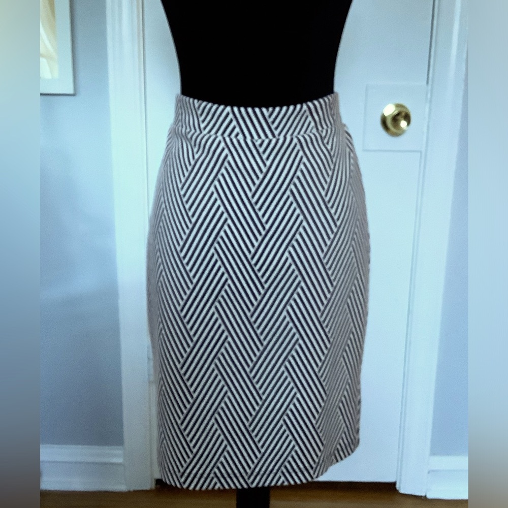 Maeve By Anthropologie Cream & Black Skirt